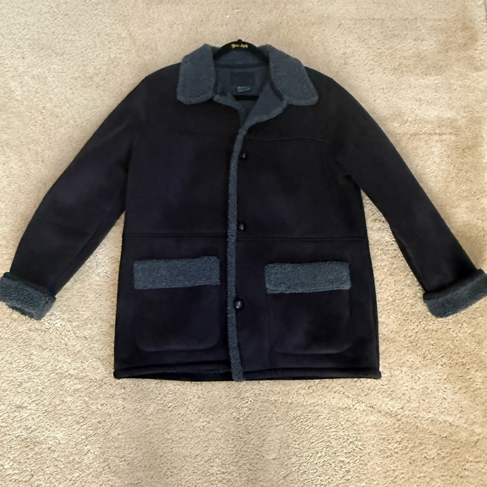 Polo Ralph Lauren Black and Gray Pea Coat